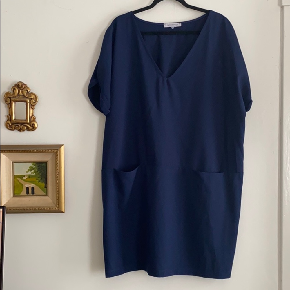 V neck tunic dress